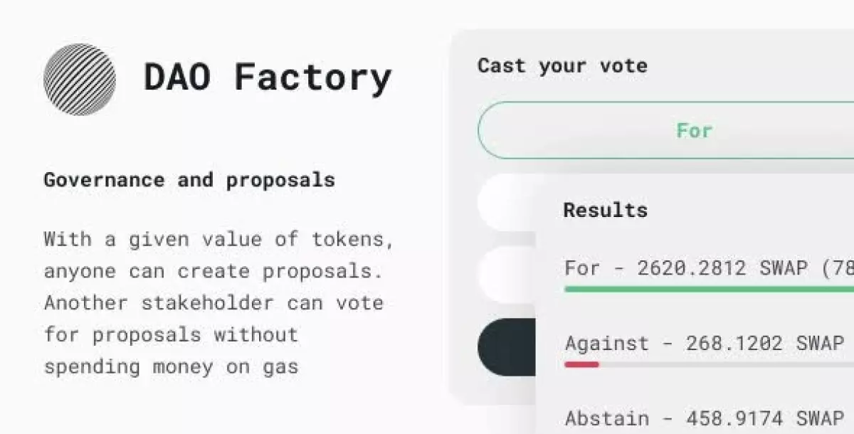 [WISH] DAO Factory - Governance and proposals plugin for your token for