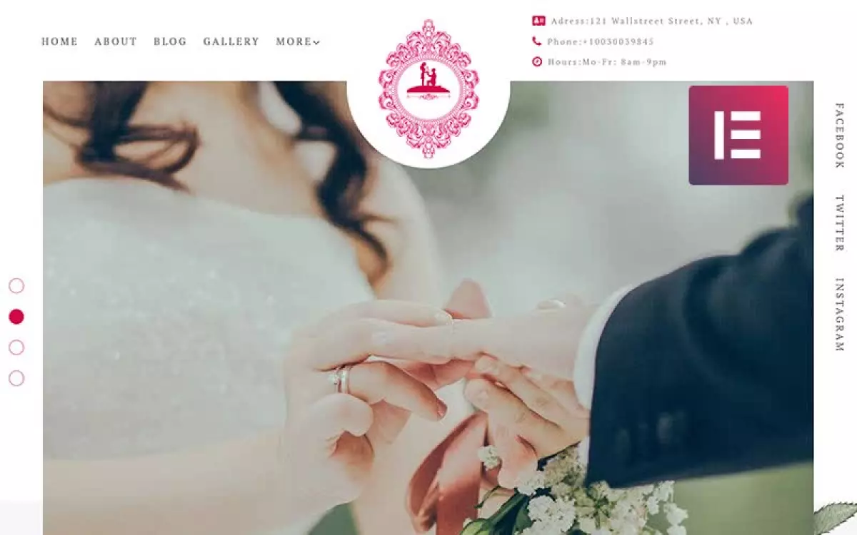 ForeverLove - Wedding Landing WordPress Elementor Theme WordPress Theme