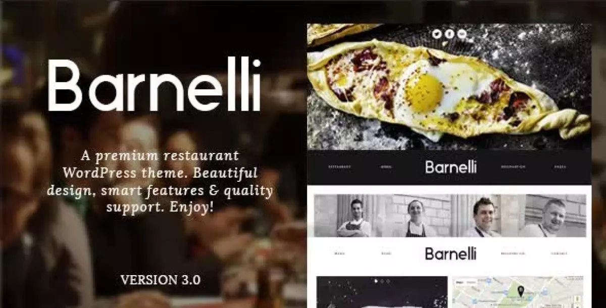 Barnelli - Restaurant Responsive WordPress Theme