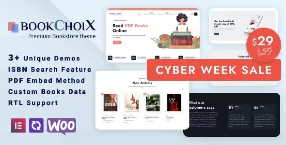 [WISH] Choix - Bookstore Elementor WooCommerce WordPress