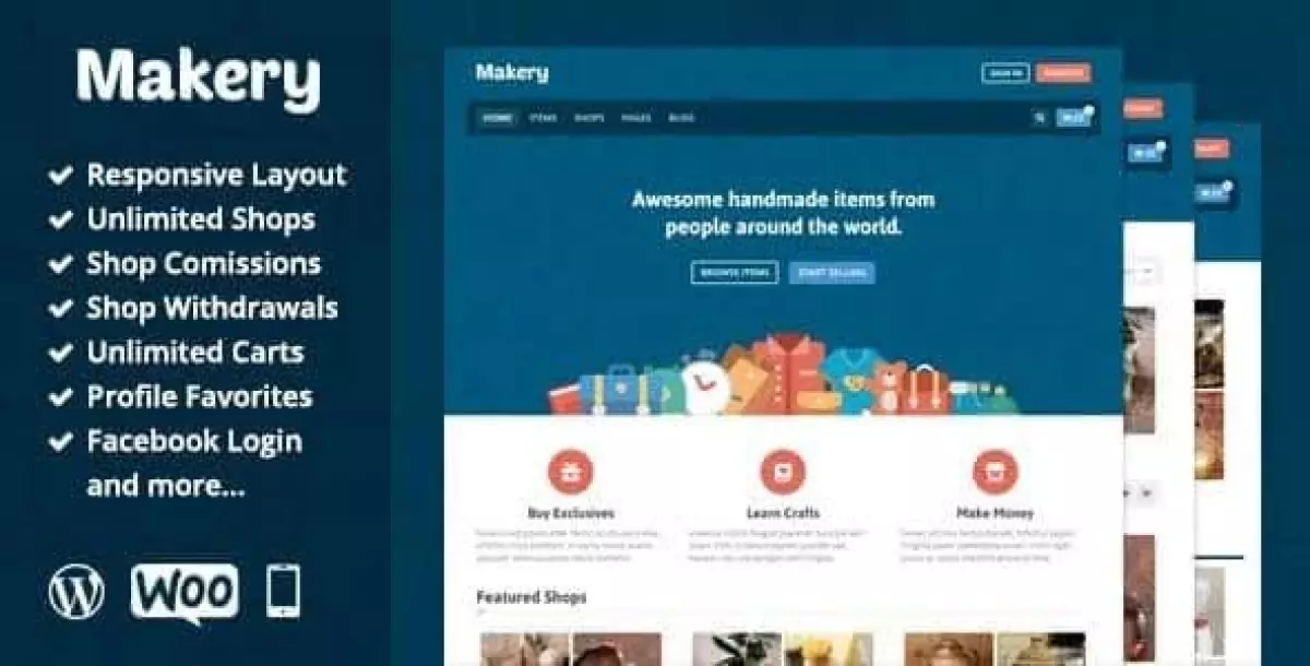 Makery - Marketplace WordPress Theme