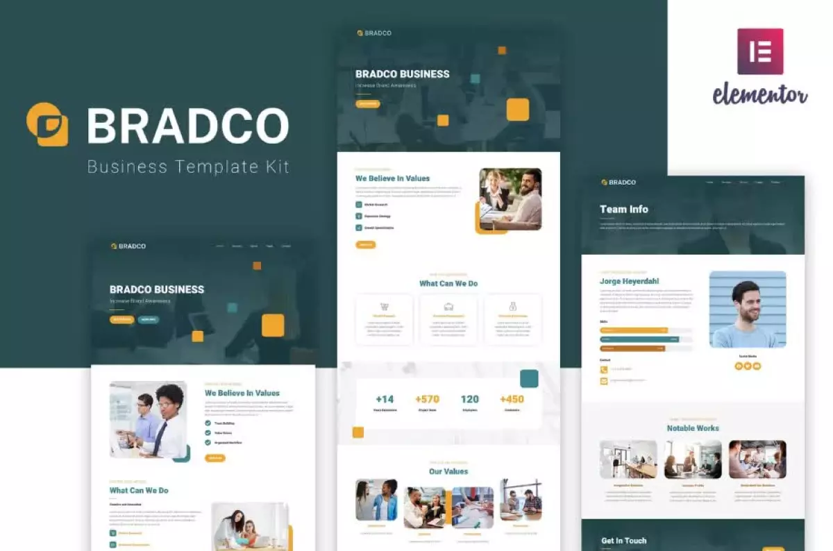 Bradco - Business Elementor Template