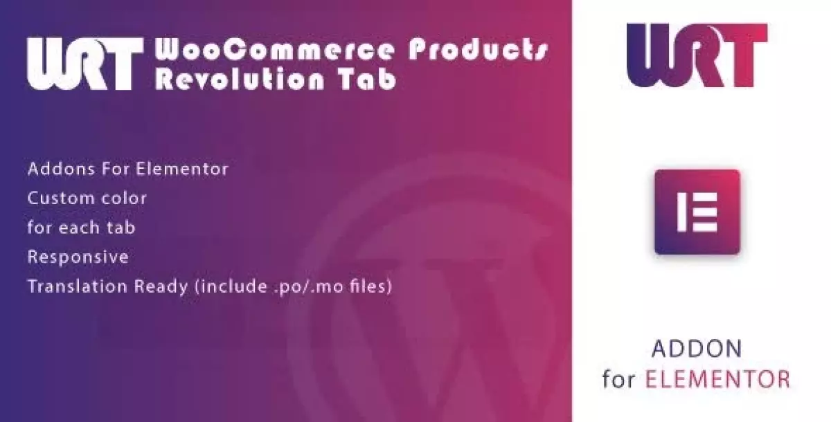 WooCommerce Products Revolution Tab for Elementor WordPress Plugin