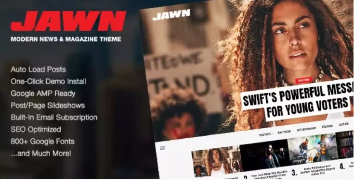 [WISH] Jawn - Modern WordPress News & Magazine