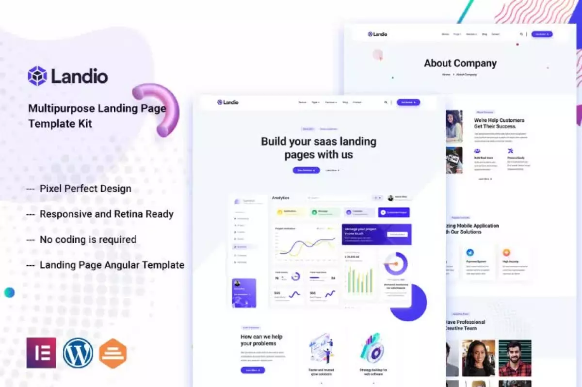 Landio - Multipurpose Elementor Template