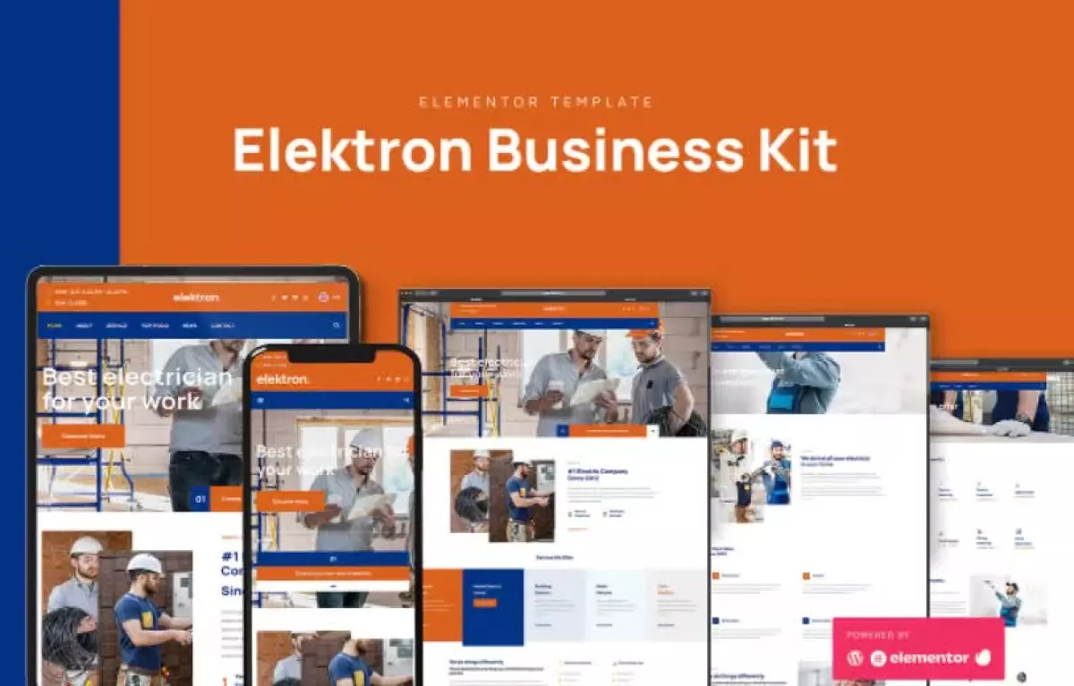 Elektron - Electric Company & Business Elementor Template