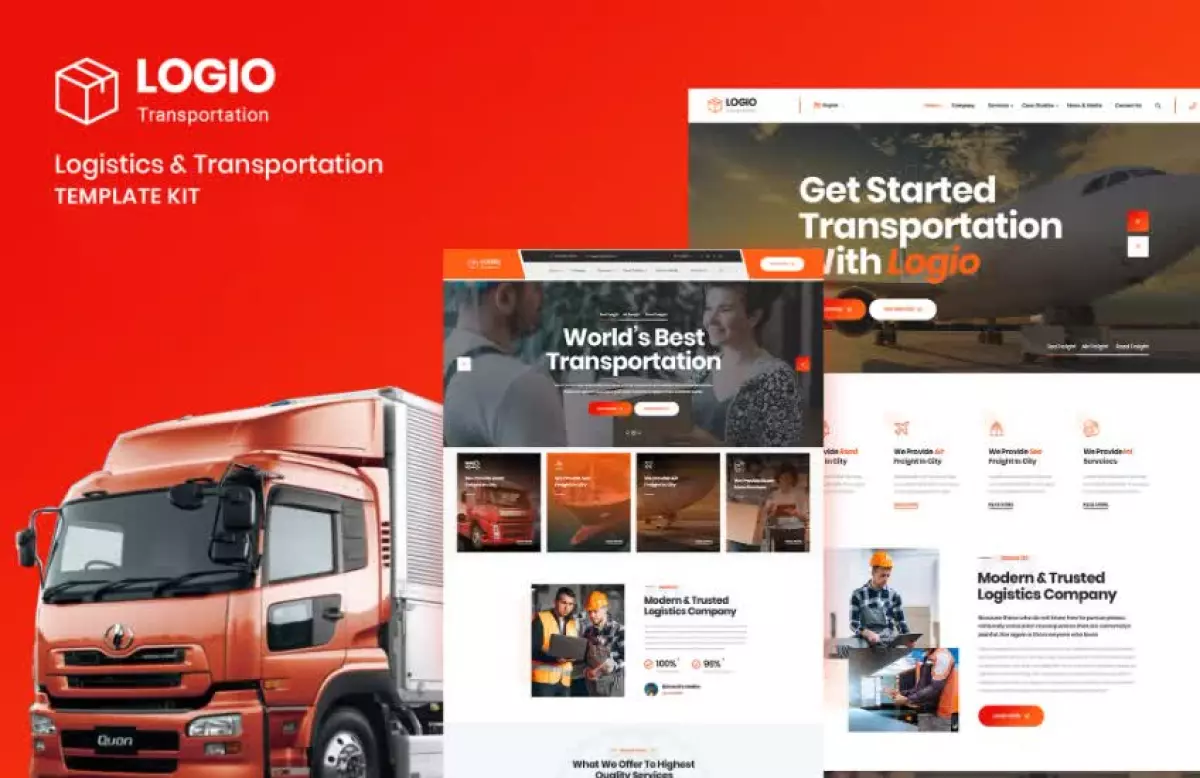 Logio - Logistics & Transportation Elementor Template