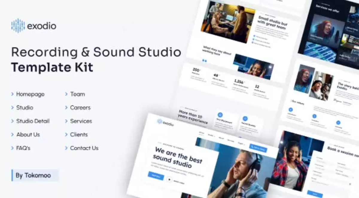 Exodio | Recording & Sound Studio Elementor Template