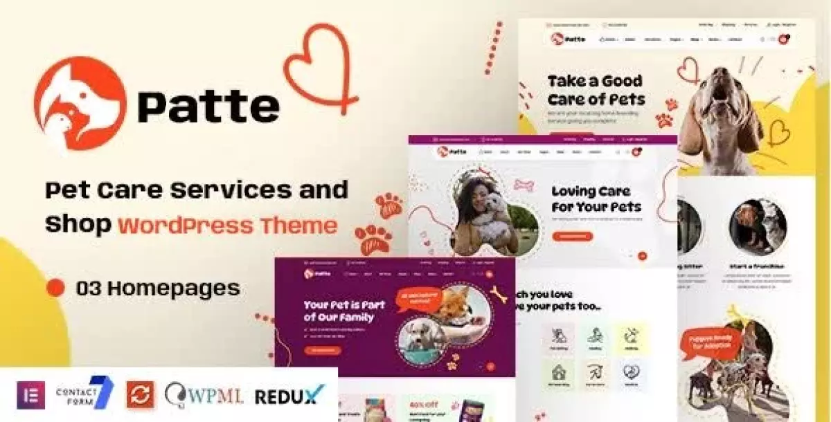 [WISH] Patte - Pet Care &amp; Pet Shop WordPress