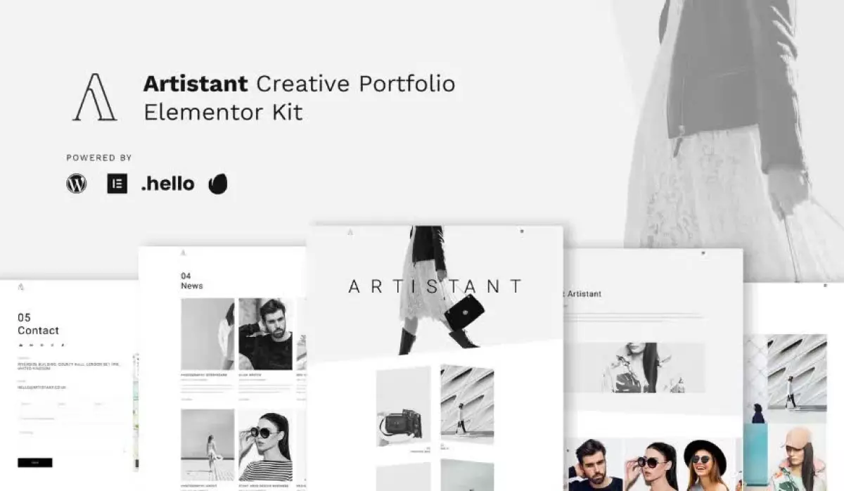 Artistant - Creative Photography Portfolio Elementor Template