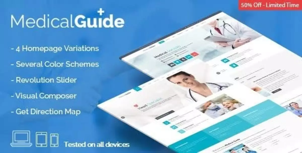 MedicalGuide - Health and Dental WordPress Theme