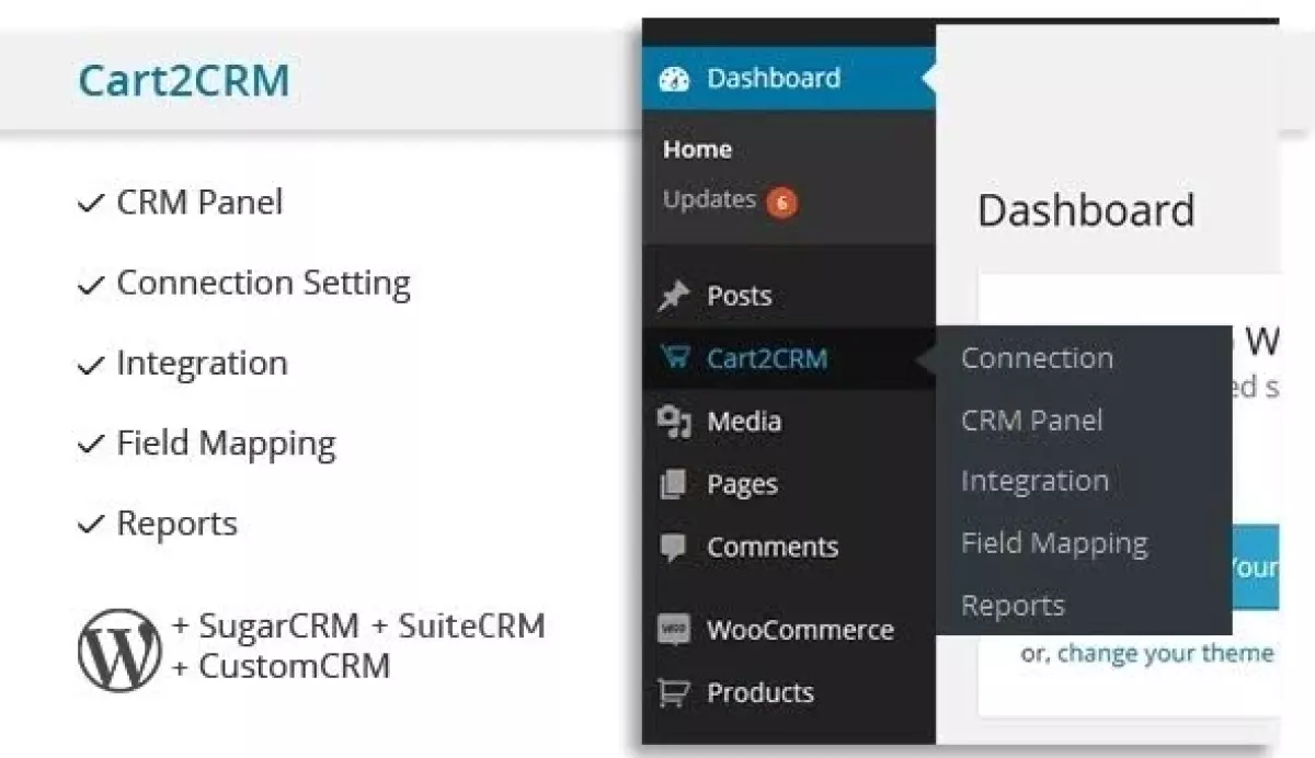 Cart2CRM - Woocommerce and SugarCRM integration