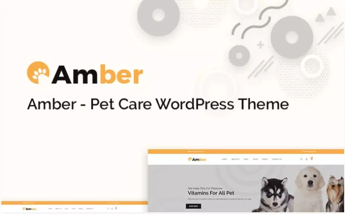 Amber – Pet Care WooCommerce Theme