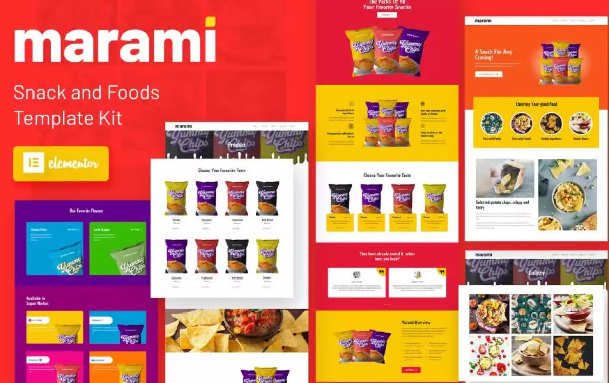 Marami - Snack Brand & Bakery Template Kit