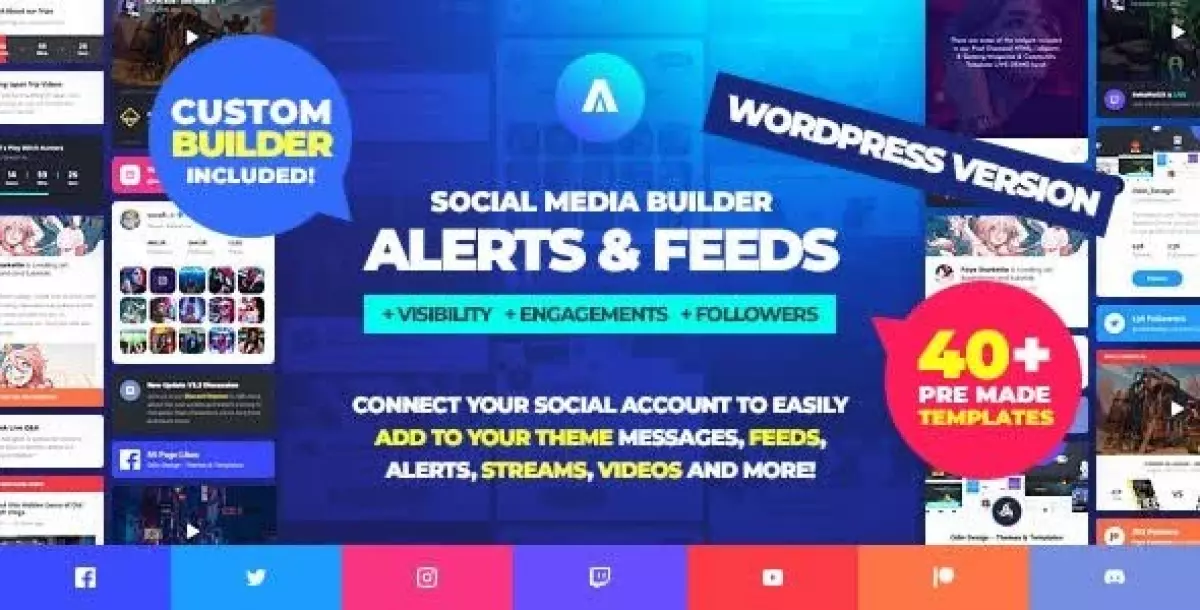 [WISH] Asgard - Social Media Alerts &amp; Feeds WordPress Builder - Facebook, Instagram, Twitch and