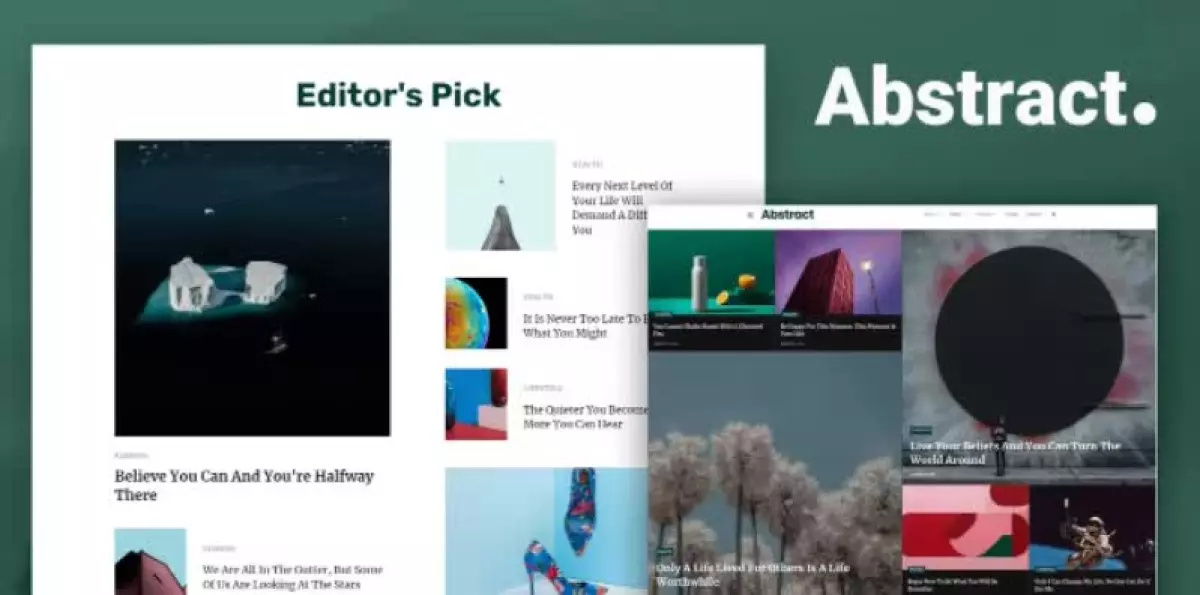 Abstract - Blog & Magazine Elementor Template