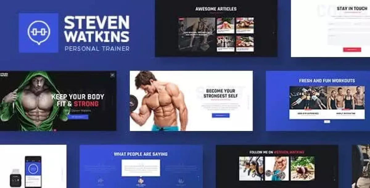 Steven Watkins | Personal Gym Trainer & Nutrition Coach WordPress Theme