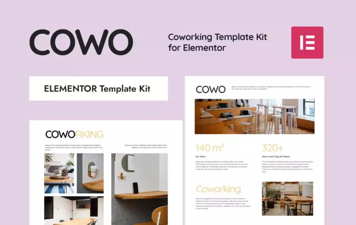 COWO - Coworking Elementor Template