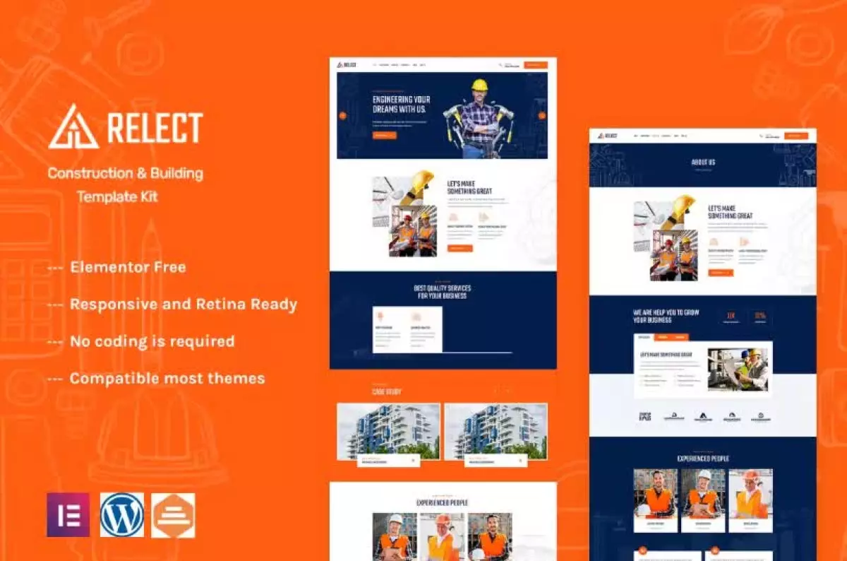 Relect - Construction & Building Elementor Template