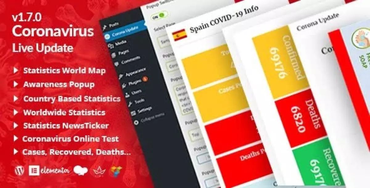 [WISH] Corona Updatepro | COVID-19 Statistics Live Tracking / Update for