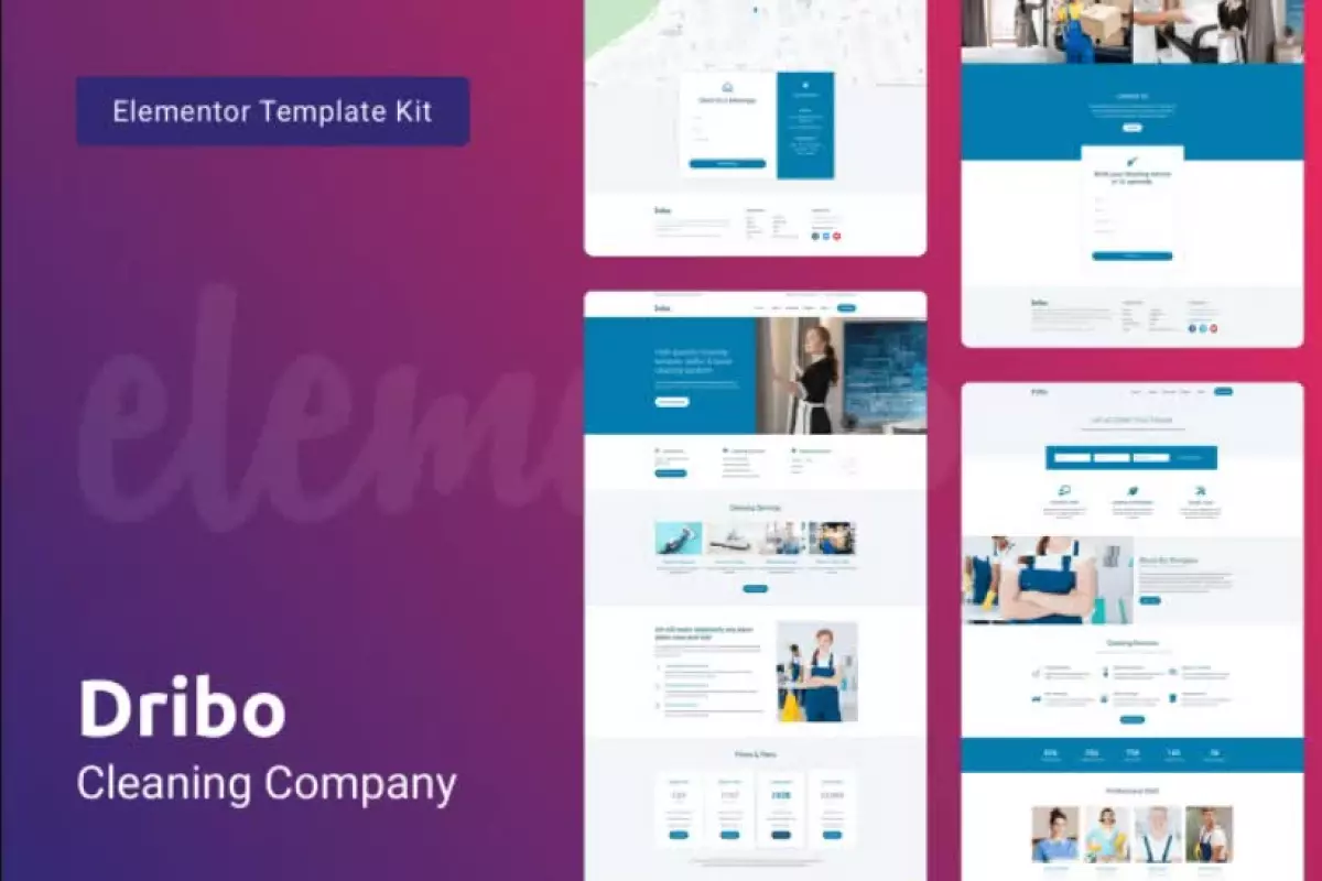 Dribo — Cleaning Company Template Kit for