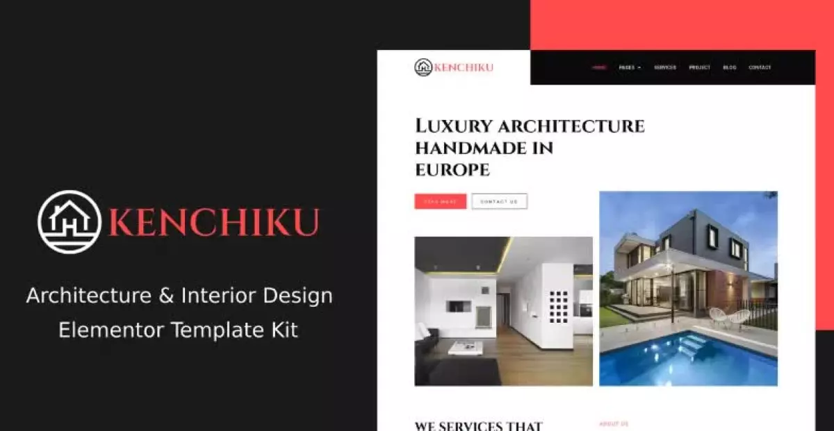 Kenchiku - Architecture & Interior Design Elementor Template