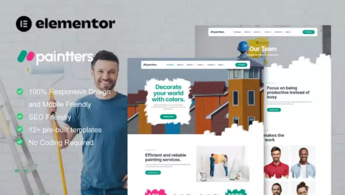 Paintters - Painting Service Elementor Template