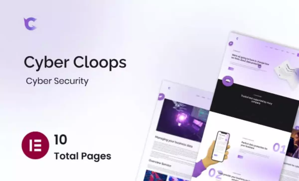 Cyber Cloop - Cyber Security Elementor Template