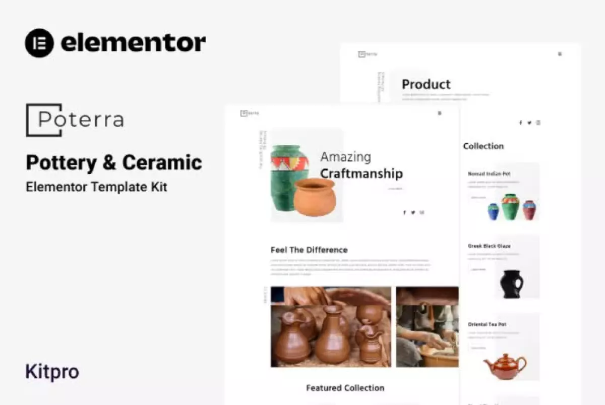 Poterra - Pottery & Ceramic Elementor Template