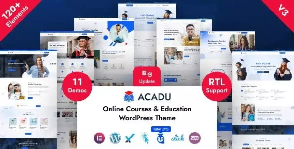 [WISH] Acadu – Online Courses &amp; Education WordPress Theme +