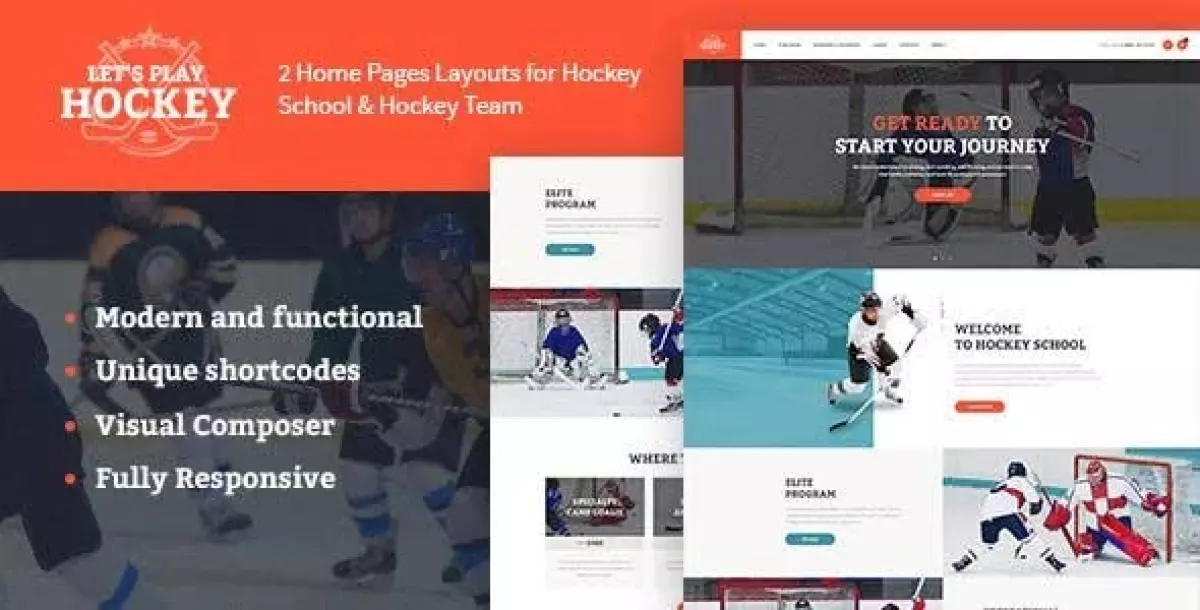 Lets Play - Hockey School & Sport WordPress Theme