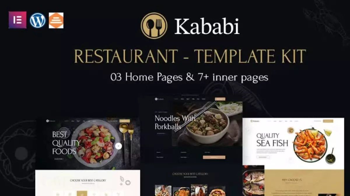 Kababi - Restaurant Elementor Template