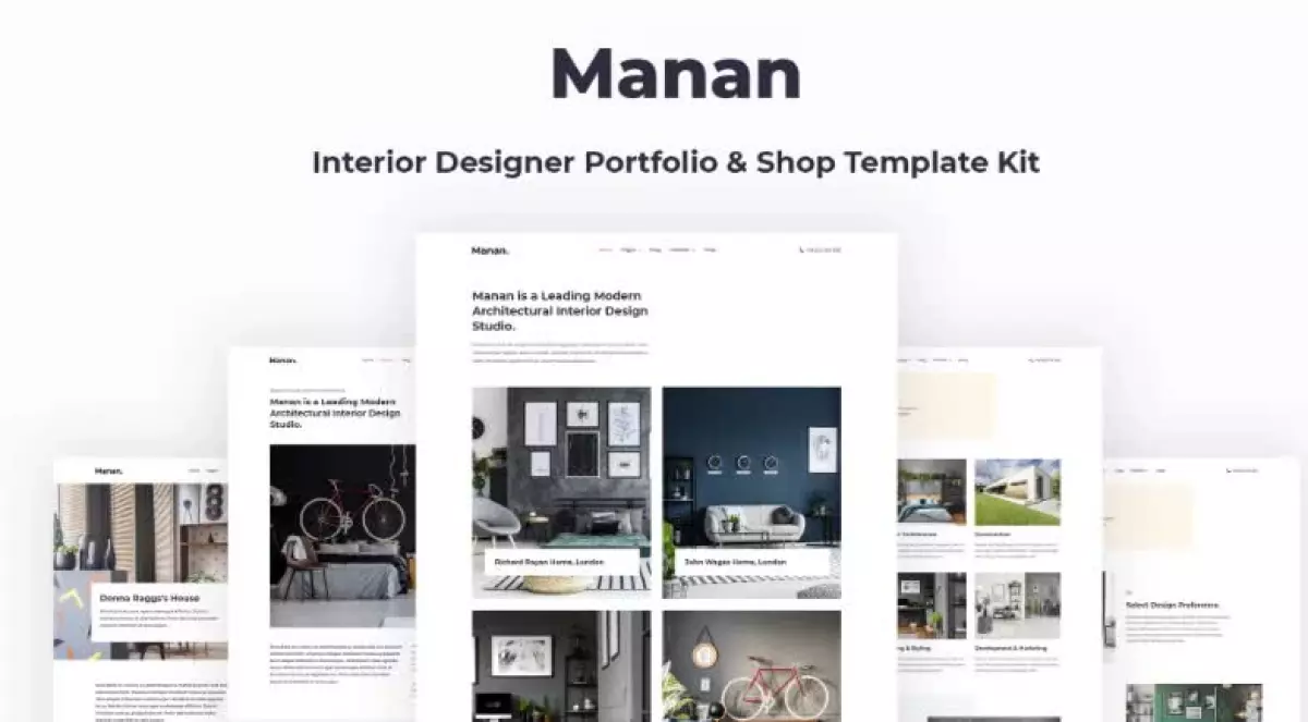 Manan - Interior Designer Elementor Template