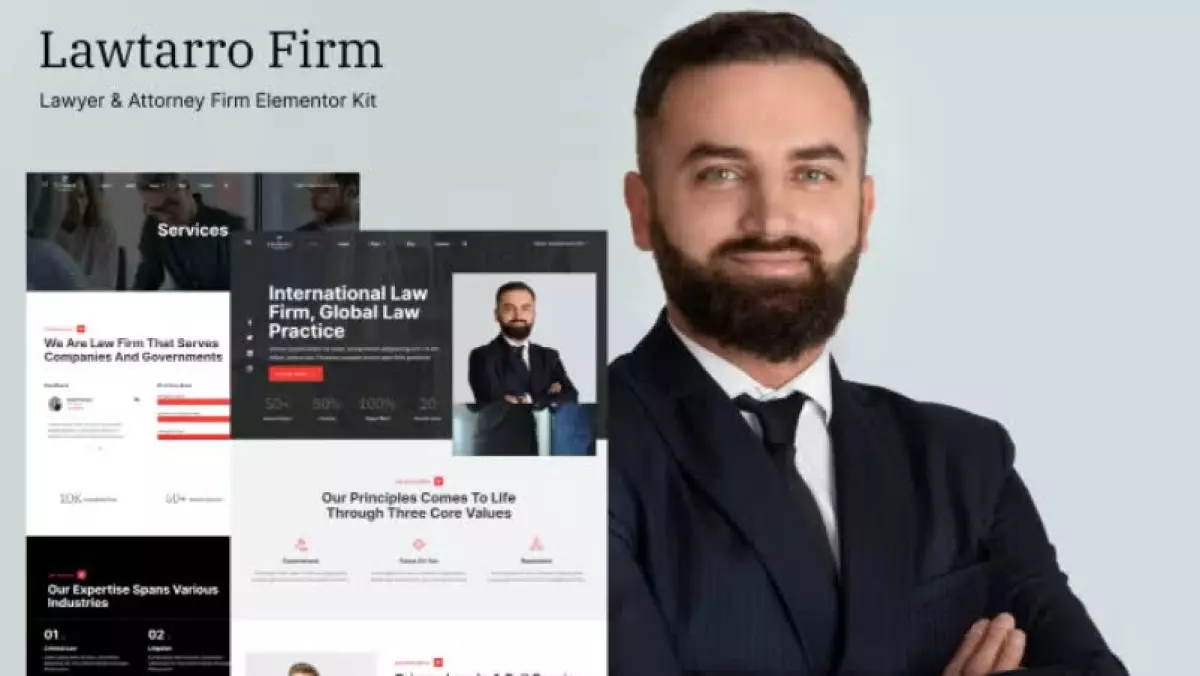 Lawtarro - Attorney & Law Firm Elementor Template