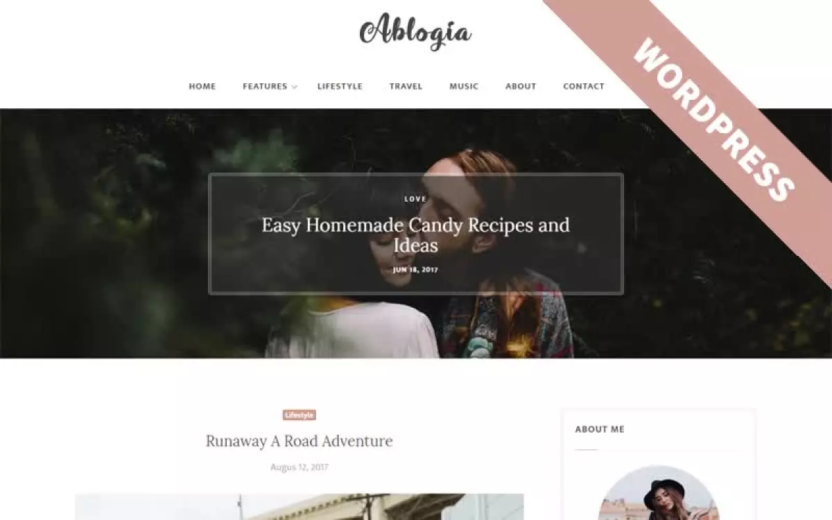 Ablogia - Personal Blog WordPress Theme