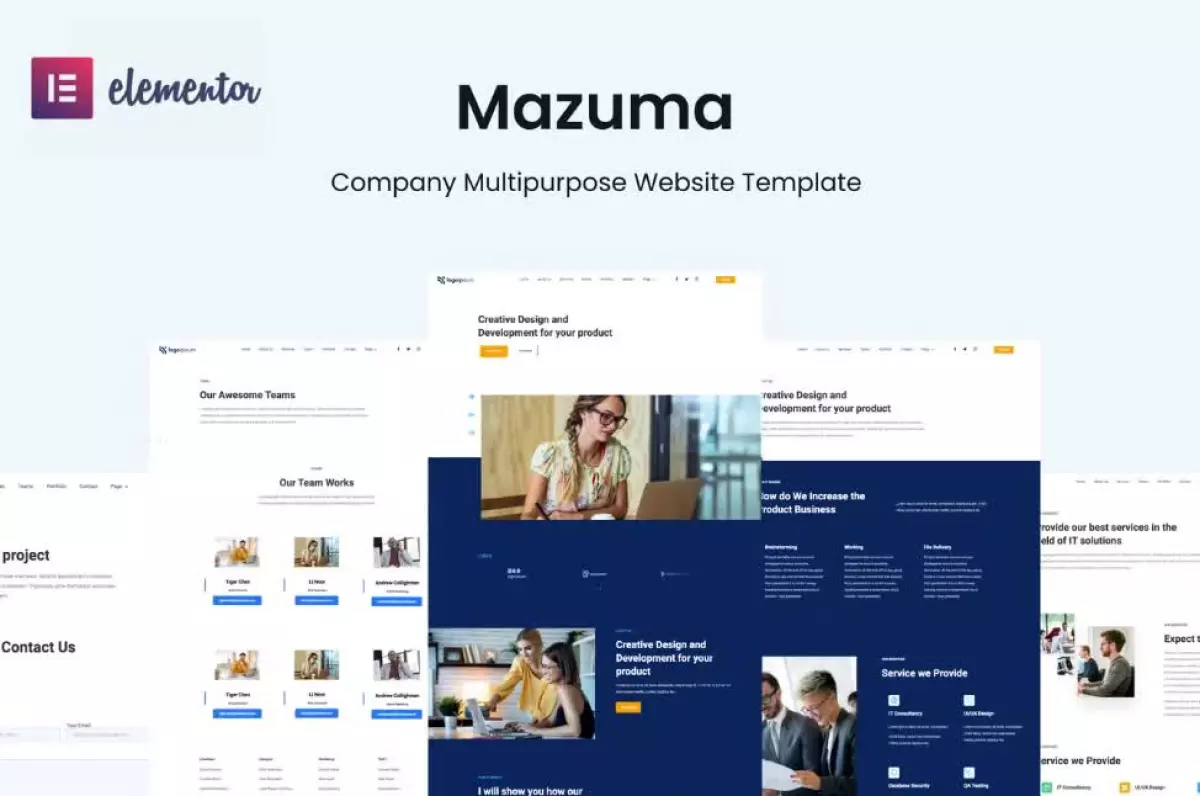 Mazuma - Business Elementor Template