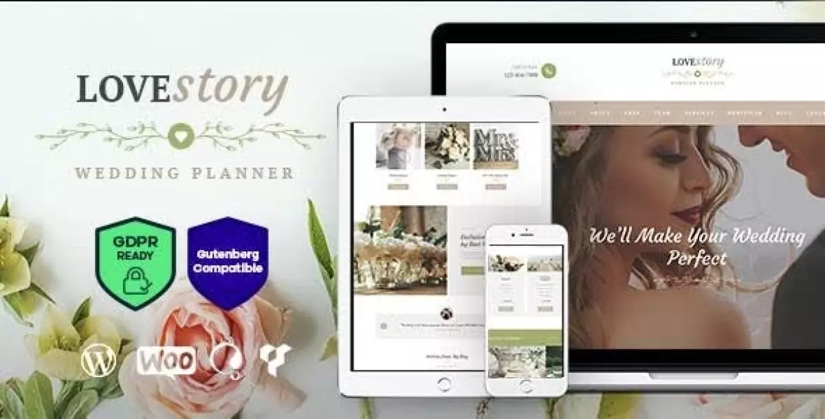 Love Story | A Beautiful Wedding and Event Planner WordPress Theme