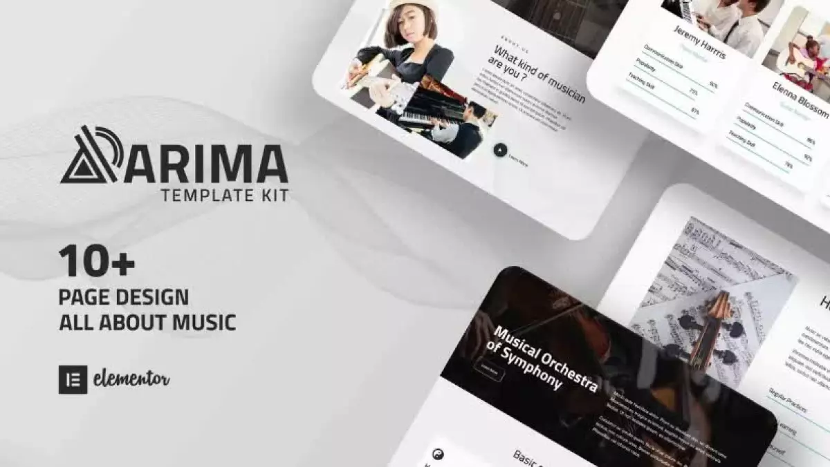 Arima - Musical Symphony Elementor Template