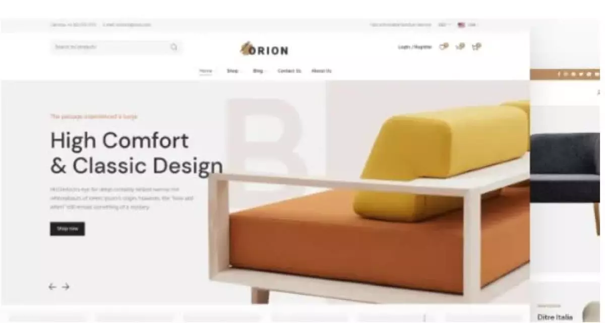 Orion - eCommerce theme for furniture, handmade and decor