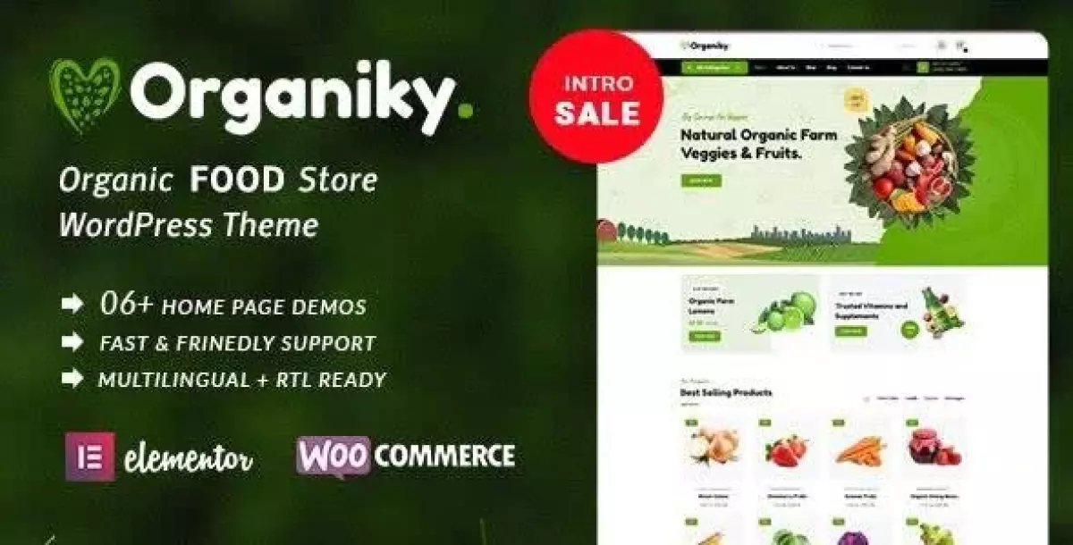 [WISH] Organiky - Organic Food Store WordPress