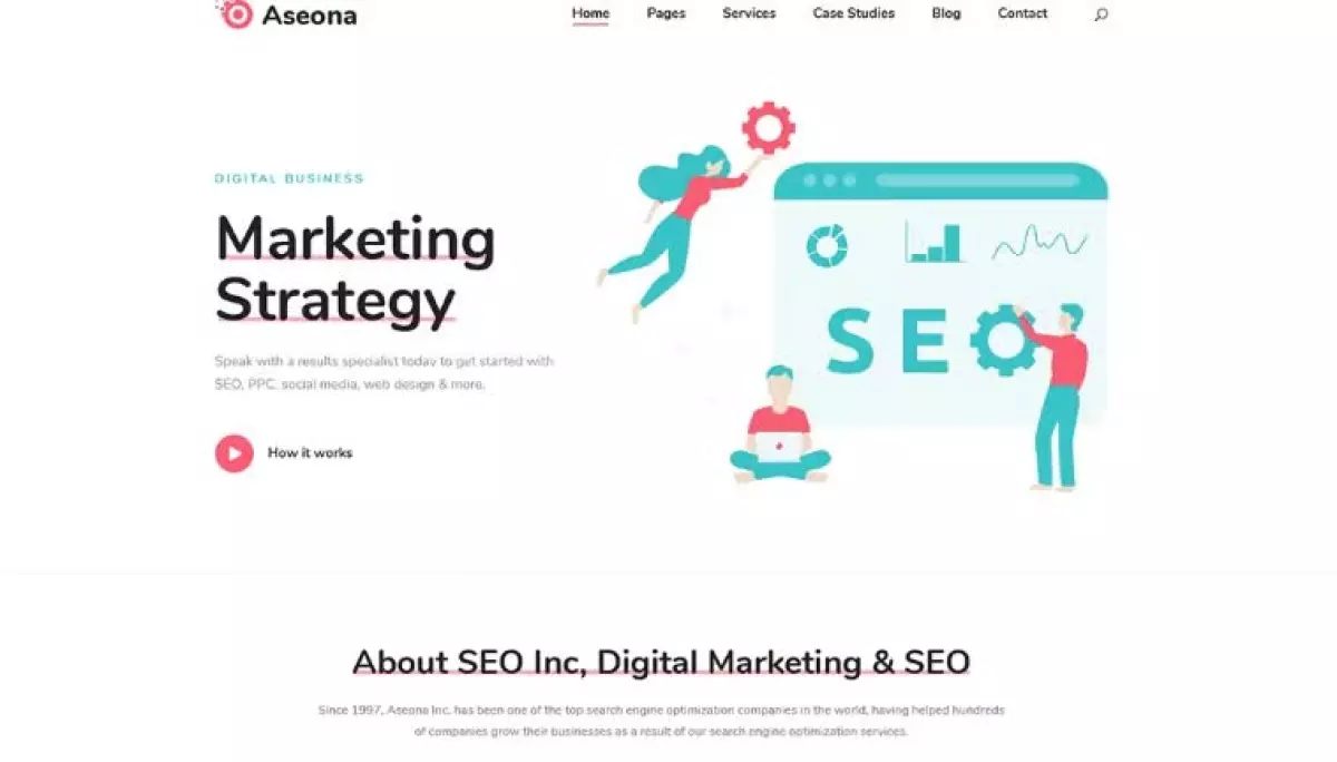 Aseona | SEO Digital Marketing Elementor Template