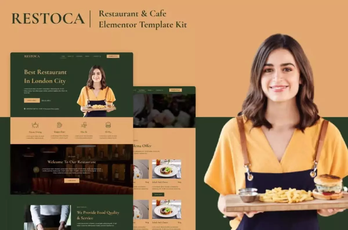 Restoca - Restaurant & Cafe Elementor Template