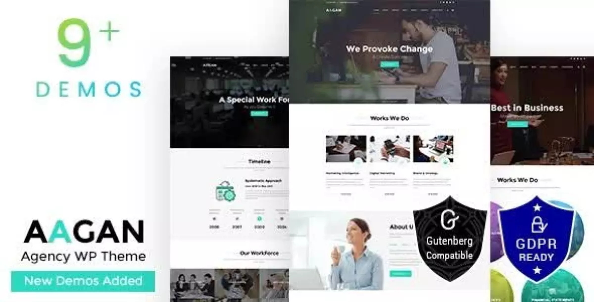 Aagan - Agency Startup WordPress Theme 2.7