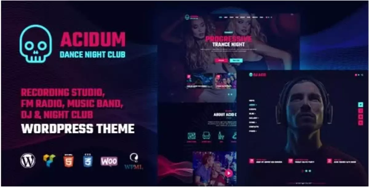 Acidum - Night Club and DJ WordPress Theme