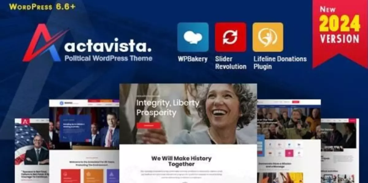 Actavista  – A Responsive Political WordPress Theme For Politicians and Political Organizations