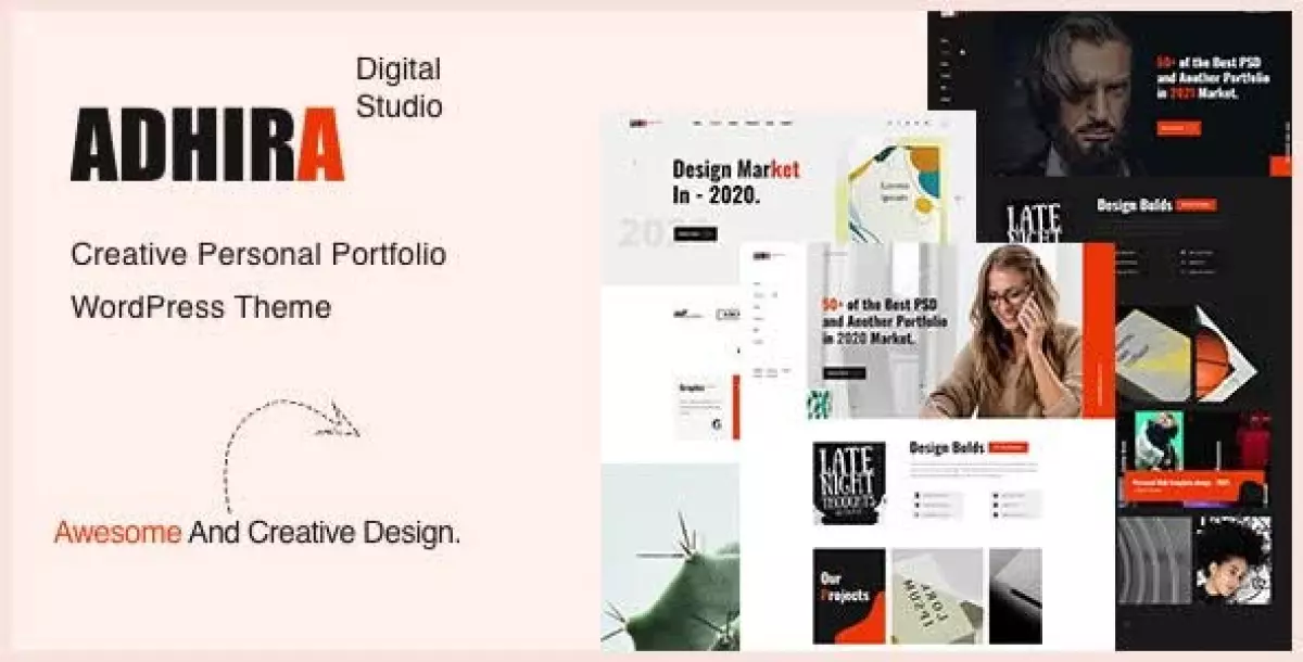 Adhira - Creative Agency Portfolio WordPress Theme 1.0