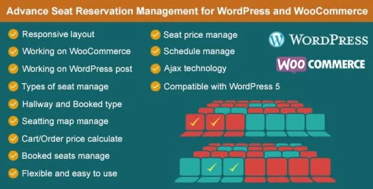 Advance Seat Reservation Management for WooCommerce 3.1