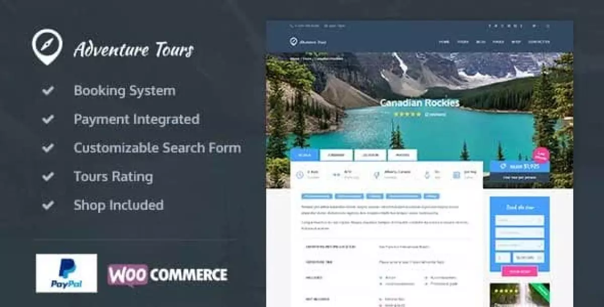 Adventure Tours - WordPress Tour/Travel Theme 4.2.7