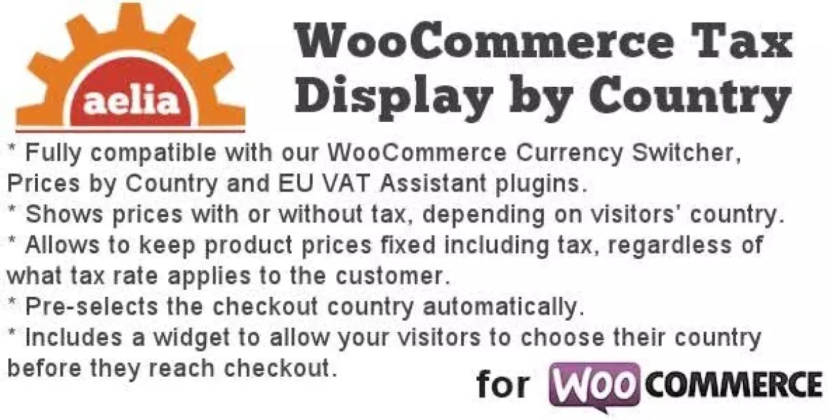 Aelia Tax Display by Country for WooCommerce  1.20.7.231115