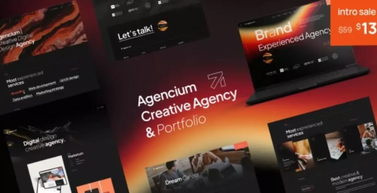 Agencium | Creative Agency &amp; Portfolio WordPress Theme